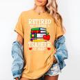 Retired But Forever a Teacher At Heart Teacher Retirement Women's Comfort Colors T-Shirt Mustard