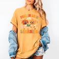 Retro Fall In Love With Learning Autumn Pumpkin Teachers Women's Comfort Colors T-Shirt Mustard