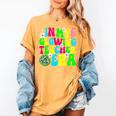 Retro Groovy In My Glowing Teacher Era Happy Teacher's Day Women's Comfort Colors T-Shirt Mustard Retro Groovy In My Glowing Teacher Era Happy Teacher's Day Women's Comfort Colors T-Shirt Mustard