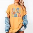 Retro Groovy In My Instructional Coach Era Teacher Women's Comfort Colors T-Shirt Mustard Retro Groovy In My Instructional Coach Era Teacher Women's Comfort Colors T-Shirt Mustard