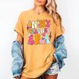 Retro Groovy In My Teaching Era Best Teacher Appreciation Women's Comfort Colors T-Shirt Mustard Retro Groovy In My Teaching Era Best Teacher Appreciation Women's Comfort Colors T-Shirt Mustard