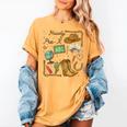 Retro Howdy Pre-K Back To School Western Teacher Women's Comfort Colors T-Shirt Mustard