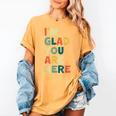 Retro I’m Glad You Are Here Women Men Teacher Women's Comfort Colors T-Shirt Mustard Retro I’m Glad You Are Here Women Men Teacher Women's Comfort Colors T-Shirt Mustard