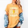 Retro Third Grade Teacher Lightning Bolt Pencil Teacher Kids Women's Comfort Colors T-Shirt Mustard Retro Third Grade Teacher Lightning Bolt Pencil Teacher Kids Women's Comfort Colors T-Shirt Mustard