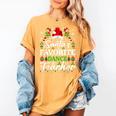 Santa's Favorite Dance Teacher Shirt Christmas Pajama Women's Comfort Colors T-Shirt Mustard Santa's Favorite Dance Teacher Shirt Christmas Pajama Women's Comfort Colors T-Shirt Mustard