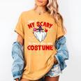 This Is My Scary Science Teacher Costume Ghost Halloween Women's Comfort Colors T-Shirt Mustard This Is My Scary Science Teacher Costume Ghost Halloween Women's Comfort Colors T-Shirt Mustard