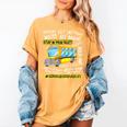 School Bus Driver Life Last Day Of School Teacher Kids Women's Comfort Colors T-Shirt Mustard