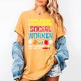 School Social Worker Teacher Caseworker Public Servant LSW Women's Comfort Colors T-Shirt Mustard School Social Worker Teacher Caseworker Public Servant LSW Women's Comfort Colors T-Shirt Mustard