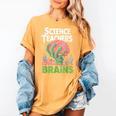 Science Teachers Love Brains Shirt Men Women Halloween Women's Comfort Colors T-Shirt Mustard Science Teachers Love Brains Shirt Men Women Halloween Women's Comfort Colors T-Shirt Mustard
