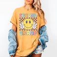 Second Grade Teachers Boys Girls Smile Face 2nd Grade Team Women's Comfort Colors T-Shirt Mustard