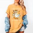 Silly Goose Teachers Club Cozy Fall Teacher Women's Comfort Colors T-Shirt Mustard