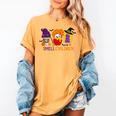 I Smell Children Witch Teacher Halloween Trick Or Teach Women's Comfort Colors T-Shirt Mustard I Smell Children Witch Teacher Halloween Trick Or Teach Women's Comfort Colors T-Shirt Mustard