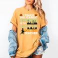 Social Studies Teacher Teach Scariest Zombies On Graveyard For Men Women Women's Comfort Colors T-Shirt Mustard