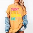 Sorry Can't Quilting Bye Teacher Student Quilting Women's Comfort Colors T-Shirt Mustard