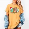 SPED Squad Special Education Teacher Autism Christmas Women Women's Comfort Colors T-Shirt Mustard