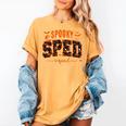 Sped Squad Team Special Education Teacher Halloween Women's Comfort Colors T-Shirt Mustard Sped Squad Team Special Education Teacher Halloween Women's Comfort Colors T-Shirt Mustard