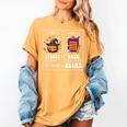 Sped Teacher Halloween First Spooky Then Data Sped Ed Team Women's Comfort Colors T-Shirt Mustard