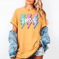 SPED Teacher Squad Lightning Bolt Special Education Women's Comfort Colors T-Shirt Mustard SPED Teacher Squad Lightning Bolt Special Education Women's Comfort Colors T-Shirt Mustard