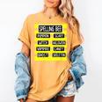 Spelling Bee Pun Halloween Costume For Teachers Women's Comfort Colors T-Shirt Mustard