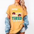 Super Hero Teacher Superheroes Women's Comfort Colors T-Shirt Mustard Super Hero Teacher Superheroes Women's Comfort Colors T-Shirt Mustard