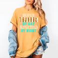 Super Teacher By Day Super Tired By Night Superhero Teacher Men Women Women's Comfort Colors T-Shirt Mustard
