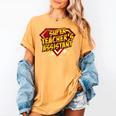 Super Teacher's Assistant Educational Superhero Women's Comfort Colors T-Shirt Mustard Super Teacher's Assistant Educational Superhero Women's Comfort Colors T-Shirt Mustard