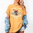 I Survived 100 Days Of School Teacher Kids Cat Lover Women's Comfort Colors T-Shirt Mustard