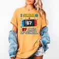 I Survived 67 Days Of School 67 Teacher Squad Matching Women's Comfort Colors T-Shirt Mustard