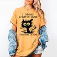 I Survived 67 Days Of School Teachers Students Humor Women's Comfort Colors T-Shirt Mustard