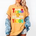T Is For Teacher And Tacos For Teacher & Tacos Lovers Women's Comfort Colors T-Shirt Mustard T Is For Teacher And Tacos For Teacher & Tacos Lovers Women's Comfort Colors T-Shirt Mustard