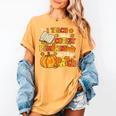 I Teach The Coolest Pumpkins In The Patch Teacher Halloween Women's Comfort Colors T-Shirt Mustard I Teach The Coolest Pumpkins In The Patch Teacher Halloween Women's Comfort Colors T-Shirt Mustard