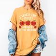 I Teach The Cutest Apples In The Orchard Cute Fall Teacher Women's Comfort Colors T-Shirt Mustard I Teach The Cutest Apples In The Orchard Cute Fall Teacher Women's Comfort Colors T-Shirt Mustard
