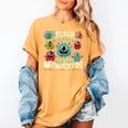 I Teach The Cutest Little Monsters Teacher Halloween Outfit Women's Comfort Colors T-Shirt Mustard I Teach The Cutest Little Monsters Teacher Halloween Outfit Women's Comfort Colors T-Shirt Mustard