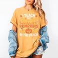 I Teach The Cutest Pumpkins Tshirt Halloween Teacher Women's Comfort Colors T-Shirt Mustard I Teach The Cutest Pumpkins Tshirt Halloween Teacher Women's Comfort Colors T-Shirt Mustard