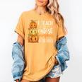 I Teach The Cutest Pumpkins In The Patch Fall Autumn Teacher Women's Comfort Colors T-Shirt Mustard I Teach The Cutest Pumpkins In The Patch Fall Autumn Teacher Women's Comfort Colors T-Shirt Mustard