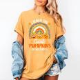 I Teach The Cutest Pumpkins In The Patch Teacher Halloween Women's Comfort Colors T-Shirt Mustard I Teach The Cutest Pumpkins In The Patch Teacher Halloween Women's Comfort Colors T-Shirt Mustard