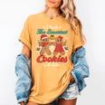 I Teach The Smartest Cookies In The Batch Teacher Christmas For Men Women Kids Women's Comfort Colors T-Shirt Mustard