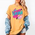 Teacher 90s Retro Colorful Teacher Of The 90s Back To School Women's Comfort Colors T-Shirt Mustard Teacher 90s Retro Colorful Teacher Of The 90s Back To School Women's Comfort Colors T-Shirt Mustard