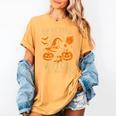 Teacher By Day Witch By Night Halloween Teacher Witch Women's Comfort Colors T-Shirt Mustard