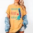 Teacher Dinosaurs Didnt Read Look What Happened Book Reading Women's Comfort Colors T-Shirt Mustard Teacher Dinosaurs Didnt Read Look What Happened Book Reading Women's Comfort Colors T-Shirt Mustard