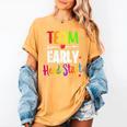 Teacher Early Childhood Education Preschool Head Start Crew Women's Comfort Colors T-Shirt Mustard Teacher Early Childhood Education Preschool Head Start Crew Women's Comfort Colors T-Shirt Mustard
