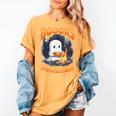 Teacher Halloween Ghost Reading Book Animal Boooks Are Women's Comfort Colors T-Shirt Mustard