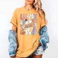 Teacher Halloween In My Spooky Teacher Era Retro Groovy Women's Comfort Colors T-Shirt Mustard