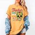 Teacher Life Got Me Feeling Un Poco Loco Women's Comfort Colors T-Shirt Mustard Teacher Life Got Me Feeling Un Poco Loco Women's Comfort Colors T-Shirt Mustard