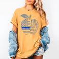 This Teacher Loves Her Police Officer Wife Saying Women's Comfort Colors T-Shirt Mustard