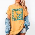 Teacher Outer Space Science Astronomy Planet Saturn Teach Women's Comfort Colors T-Shirt Mustard Teacher Outer Space Science Astronomy Planet Saturn Teach Women's Comfort Colors T-Shirt Mustard