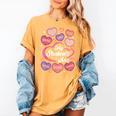 Teacher Positive Affirmations Candy Heart Valentine's Day Women's Comfort Colors T-Shirt Mustard