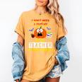 Being a Teacher Is Scary Enough Halloween Women's Comfort Colors T-Shirt Mustard Being a Teacher Is Scary Enough Halloween Women's Comfort Colors T-Shirt Mustard