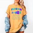 Teacher Shark Don't Stress Do Your Best Forget The Rest Women's Comfort Colors T-Shirt Mustard Teacher Shark Don't Stress Do Your Best Forget The Rest Women's Comfort Colors T-Shirt Mustard