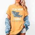 Teacher Shark Shirt Christmas Idea For Him Her Women's Comfort Colors T-Shirt Mustard Teacher Shark Shirt Christmas Idea For Him Her Women's Comfort Colors T-Shirt Mustard